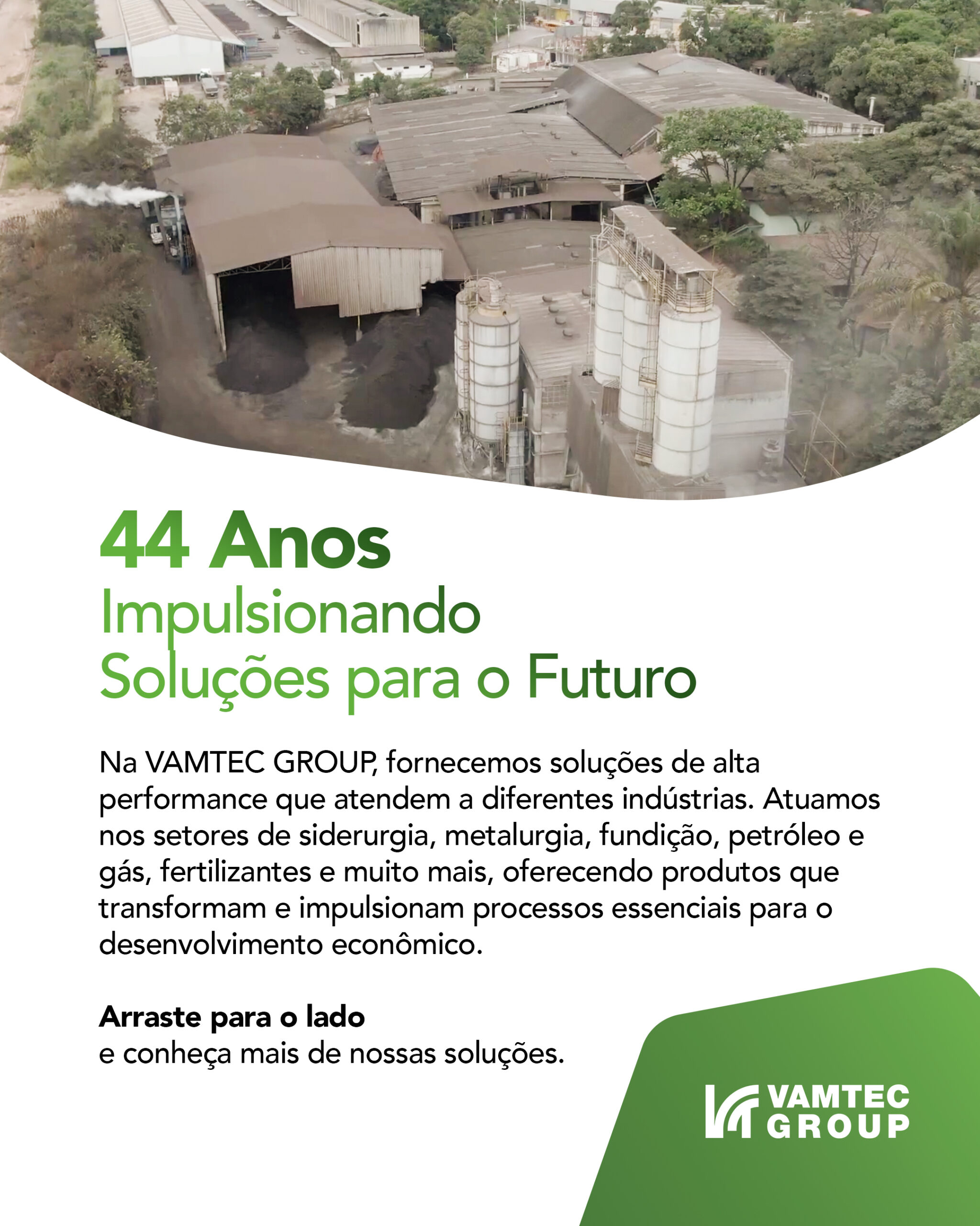 44 ANOS IMPULSIONANDO SOLUÇÕES